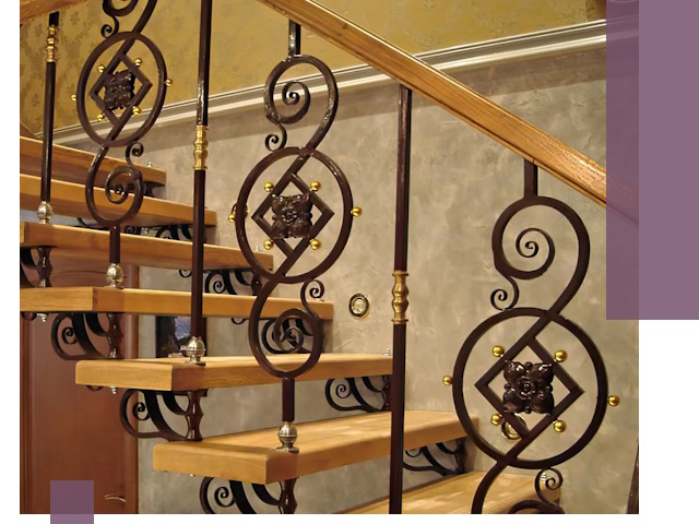 Изготовление кованых лестниц под ключ в Волжском