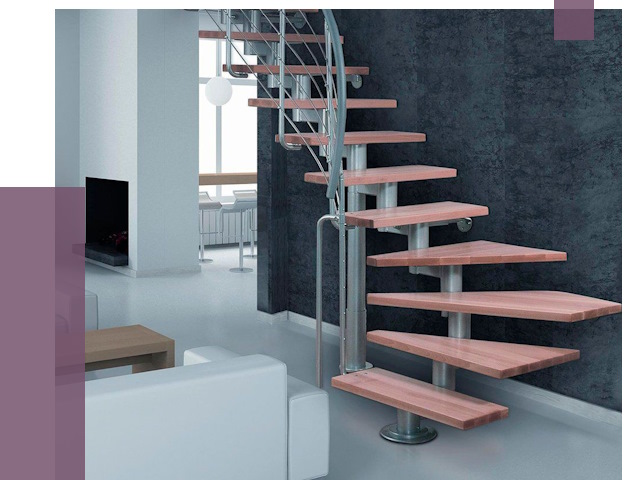 Модульные лестницы в Волжском от 16715 руб. — купить в ПРОЛЁТ-Влж