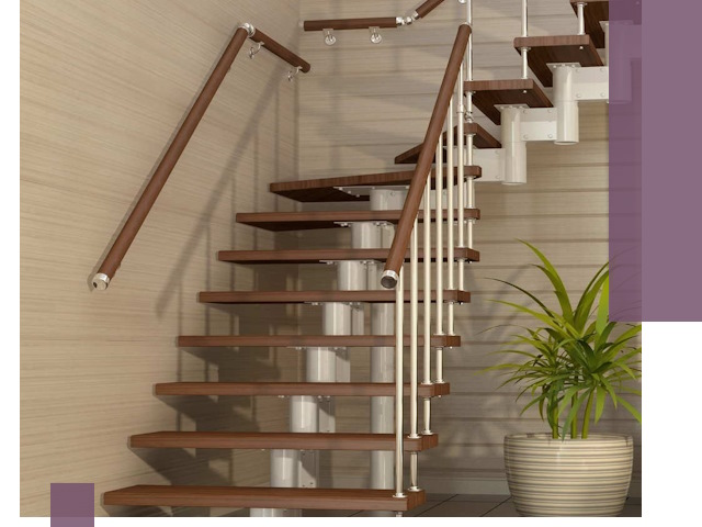 Изготовление модульных лестниц под ключ в Волжском