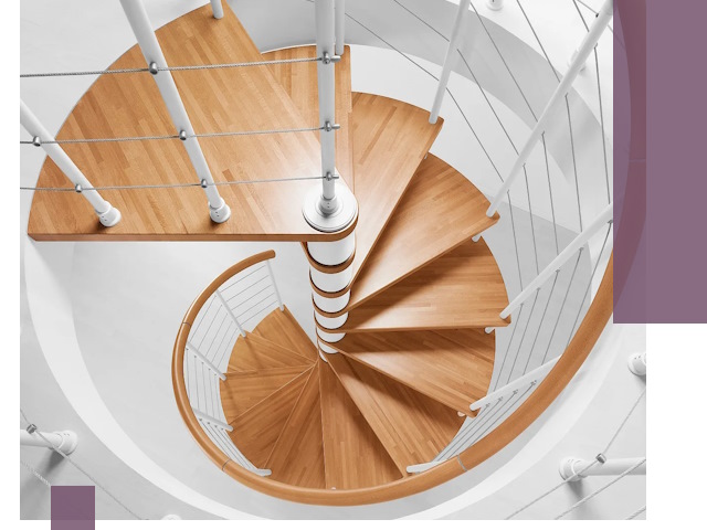 Изготовление винтовых лестниц под ключ в Волжском