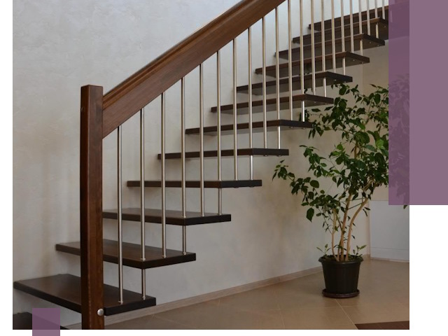 Лестницы на больцах под ключ в Волжском – изготовление и монтаж