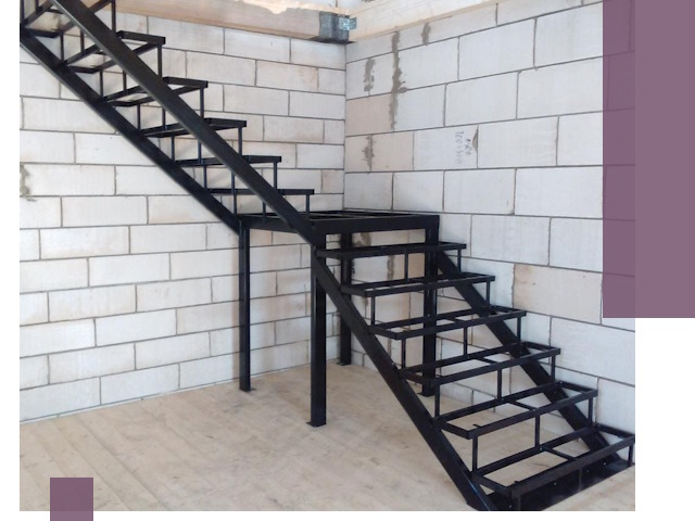 Лестницы на металлокаркасе под ключ в Волжском — изготовление и монтаж