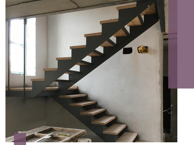 Изготовление лестниц на металлокаркасе в Волжском от производителя