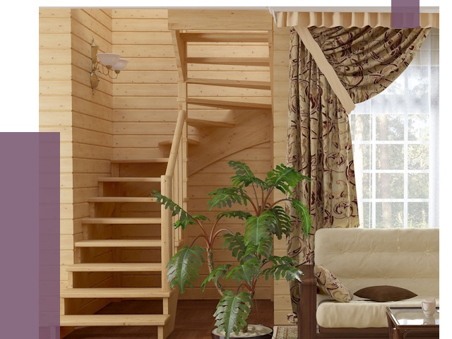 Лестницы для дачи в Волжском от 75215 руб.  | ПРОЛЁТ-Влж