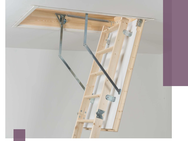 Установка чердачной лестницы под ключ в Волжском