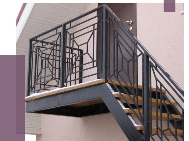 Металлические перила в Волжском от 4255 руб.  | ПРОЛЁТ-Влж