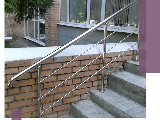 Перила из нержавеющей стали высокого качества в Волжском