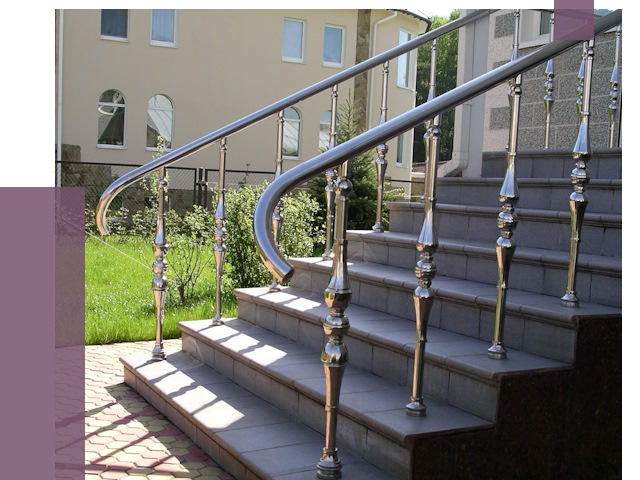 Перила для крыльца в Волжском от 10637 руб. — монтаж ПРОЛЁТ-Влж