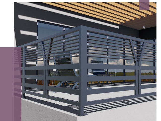 Изготовление балконных ограждений в Волжском от 10637 руб. | ПРОЛЁТ-Влж