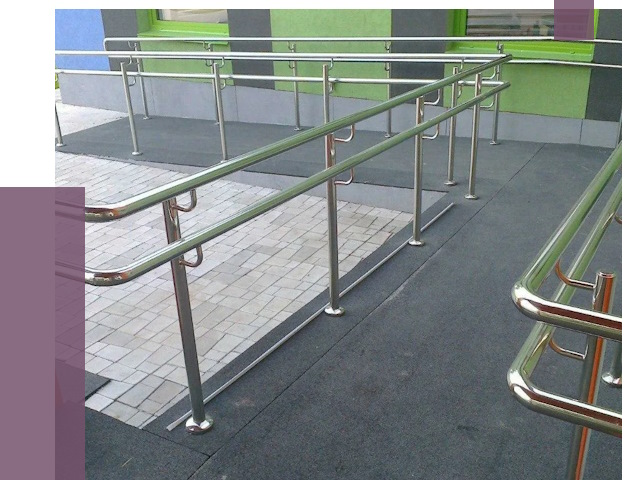 Ограждения пандусов в Волжском от 4305 руб. монтаж | ПРОЛЁТ-Влж