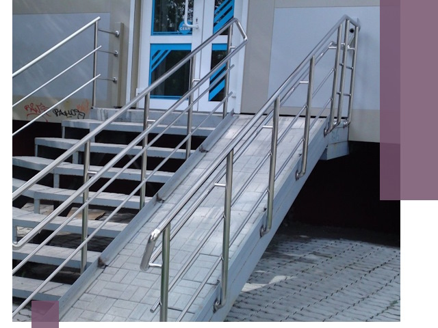 Пандус на крыльцо под ключ в Волжском: монтаж и изготовление