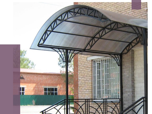 Металлические навесы и козырьки в Волжском от 12663 руб.