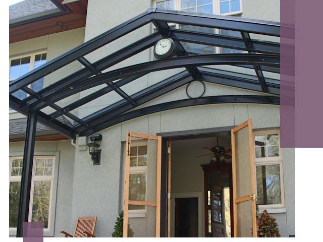 Изготовление и монтаж навесов и козырьков в Волжском