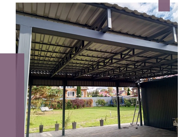 Монтаж навесов в Волжском от 7294 руб. — установка навеса | ПРОЛЁТ-Влж