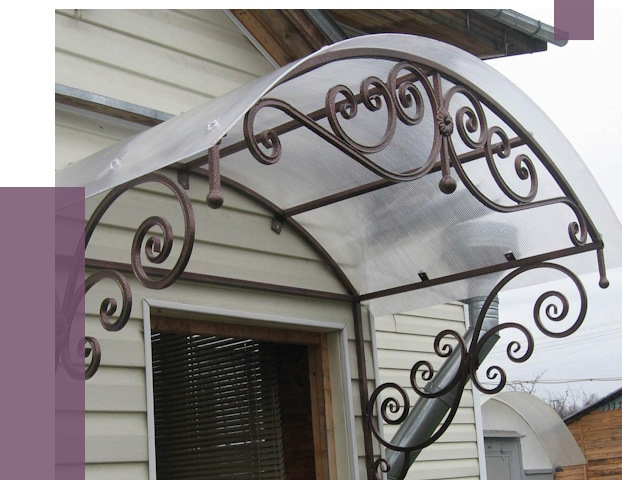 Изготовление козырьков в Волжском от 7294 руб. — заказать | ПРОЛЁТ-Влж