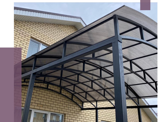 Монтаж козырьков в Волжском от 11396 руб. | ПРОЛЁТ-Влж