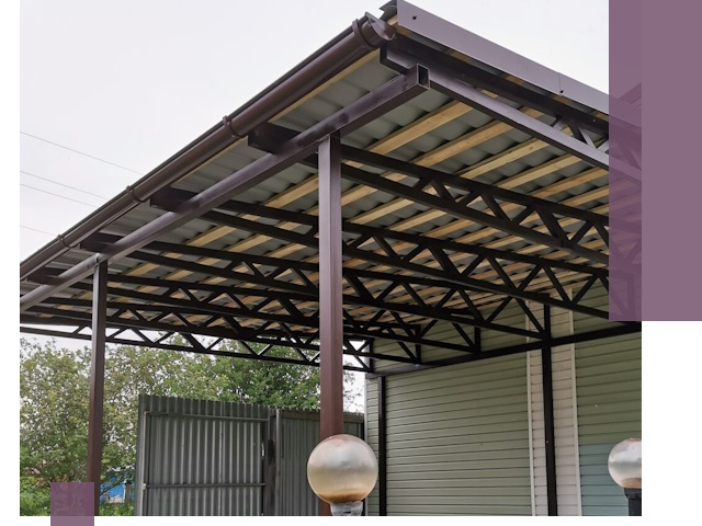 Навесы под ключ в Волжском: изготовление, монтаж и гарантия