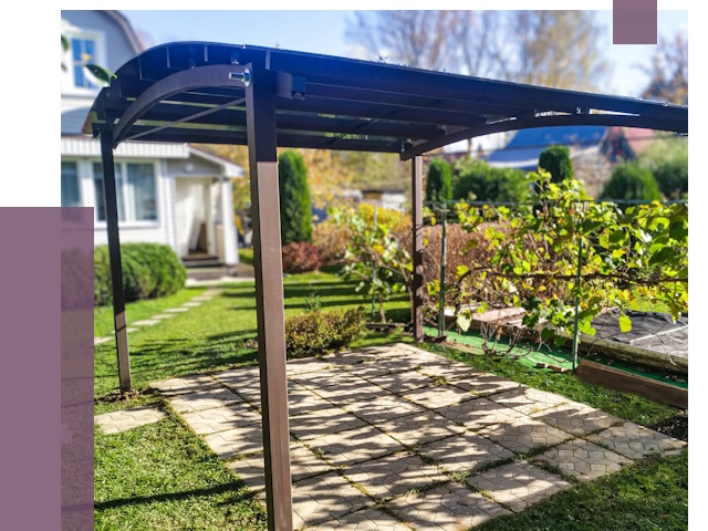 Навесы для дачи в Волжском от 12612 руб. под ключ — ПРОЛЁТ-Влж