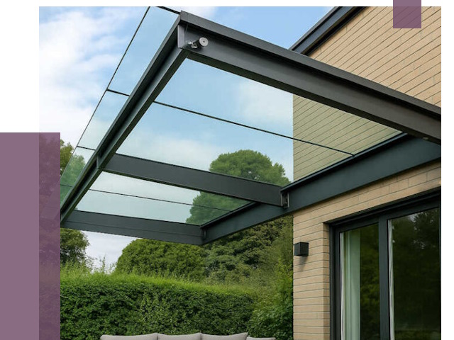 Стеклянные навесы и козырьки в Волжском от 12156 руб.