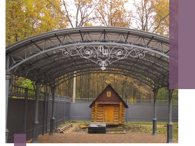 Кованые навесы премиум-класса под заказ в Волжском