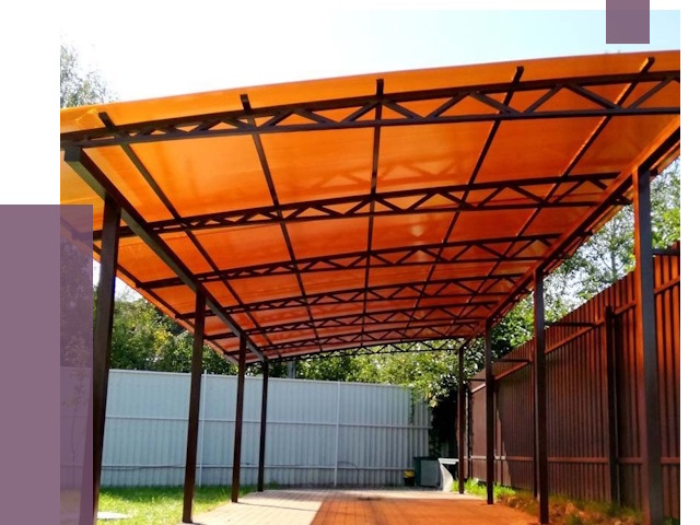 Односкатные навесы под ключ в Волжском от 13017 руб. 