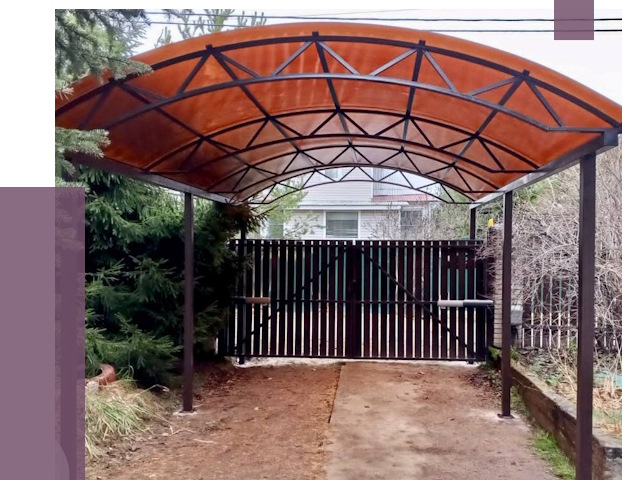 Арочные навесы в Волжском от 12612 руб. — изготовление и монтаж | ПРОЛЁТ-Влж