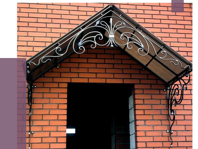 Металлические козырьки в Волжском от 10586 руб. 