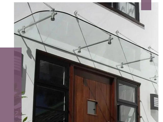 Стеклянные козырьки в Волжском от 18741 руб. | ПРОЛЁТ-Влж