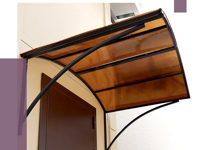 Недорогие козырьки в Волжском от 7516 руб.  | ПРОЛЁТ-Влж