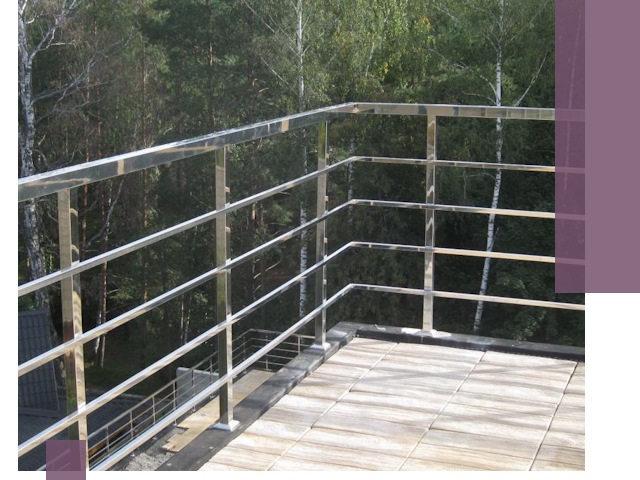 Парапеты из нержавеющей стали в Волжском — изготовление и монтаж