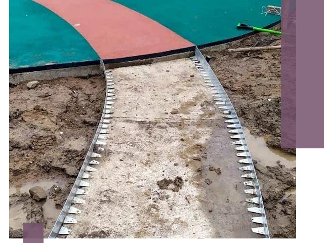 Металлические бордюры для дорожек в Волжском — монтаж и изготовление