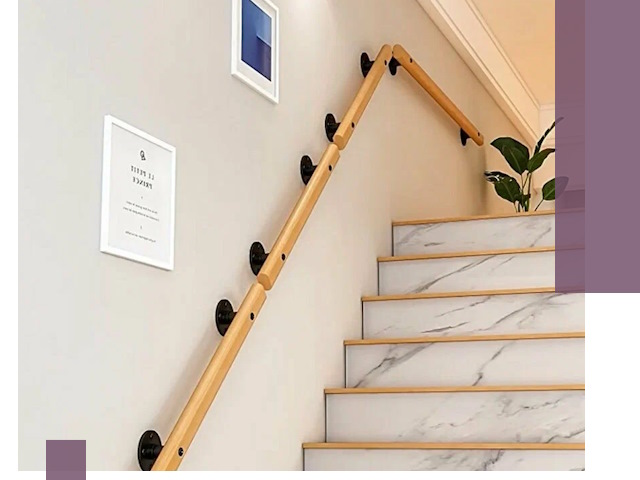 Поручни металлические и деревянные под ключ в Волжском