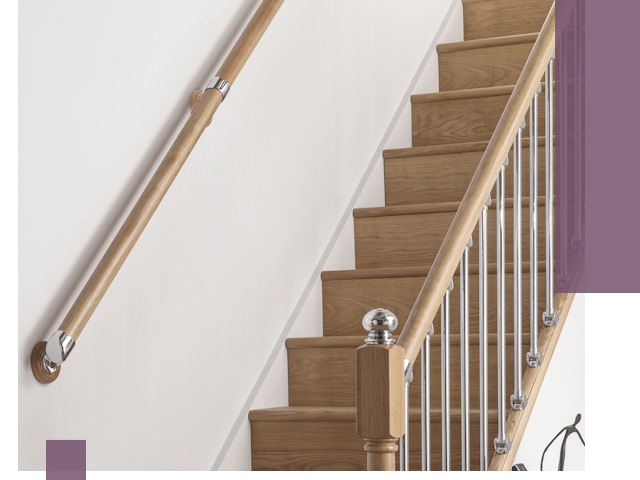 Пристенные поручни из стали и нержавейки под монтаж в Волжском